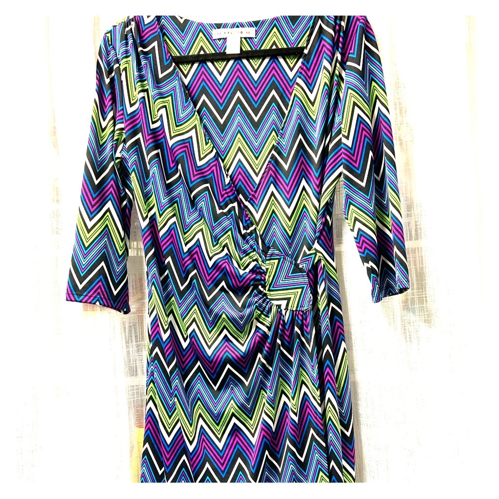 Multi Color Zig Zag Dress
